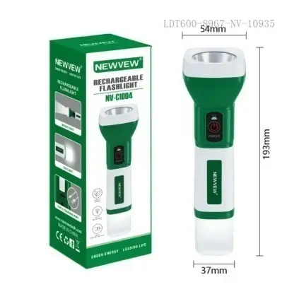 Newvew Rechargeable Flashlight 1200mAh